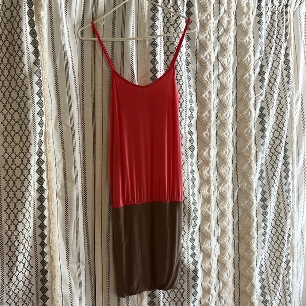Tankini dress from Venus. Size 4. Coral and olive colors. Never worn